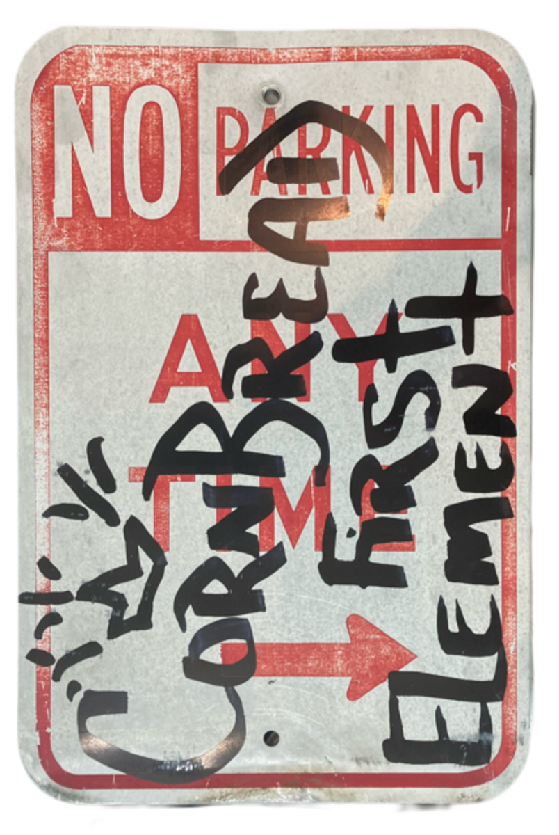 No Parking (First Element) Sign