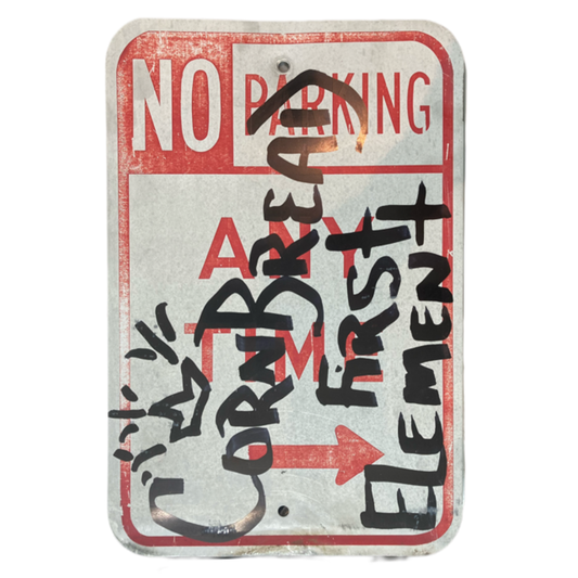 No Parking (First Element) Sign